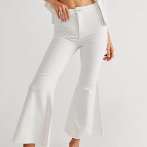 Free People Youthquake Crop Flare Jeans